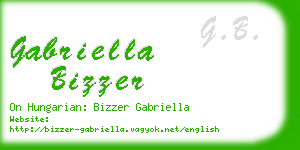 gabriella bizzer business card